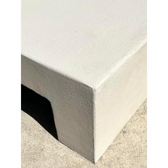 Boho Monumental Textured Concrete Coffee Table
