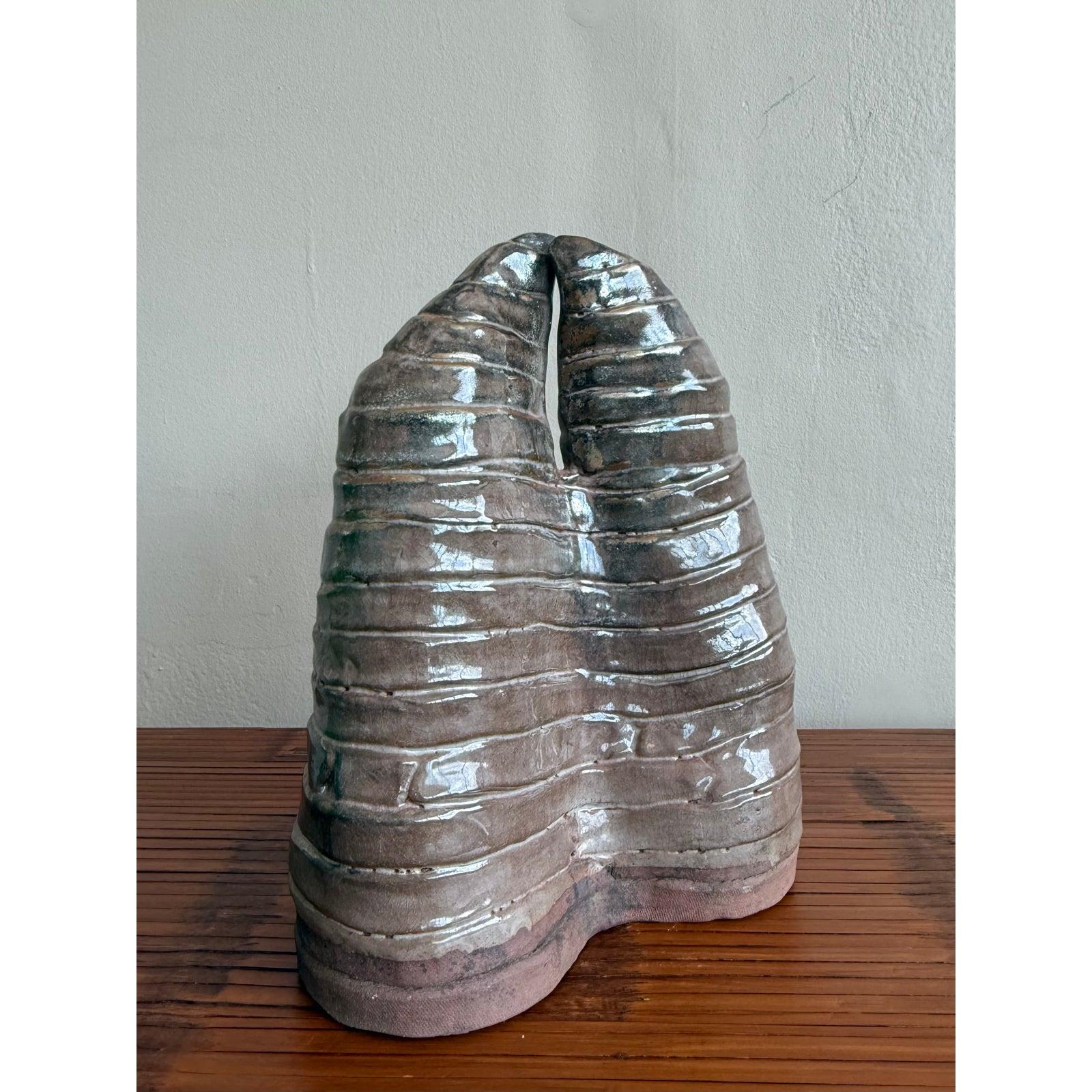 Boho Bio Moderne Keramik Skulptur (Moderne der Mitte des Jahrhunderts) im Angebot