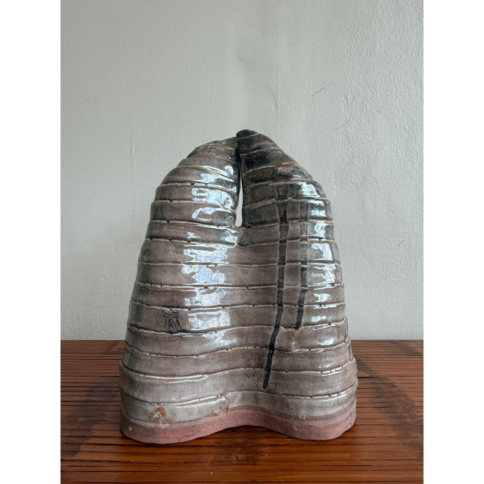 Boho Bio Moderne Keramik Skulptur (amerikanisch) im Angebot