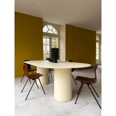 Boho Oval Dining Metal Table by Laurence Du Tilly