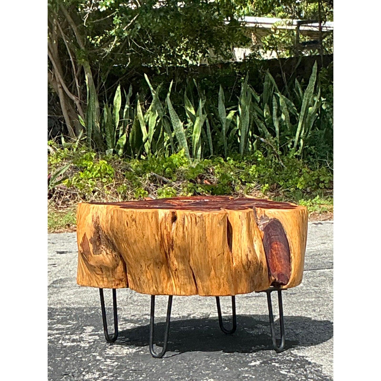 Table basse Boho à pattes d'épingle Bon état - En vente à west palm beach, FL