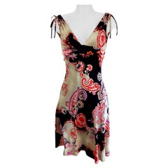 flora kung dress Boho silk jersey printed flare dress - NWT Flora Kung