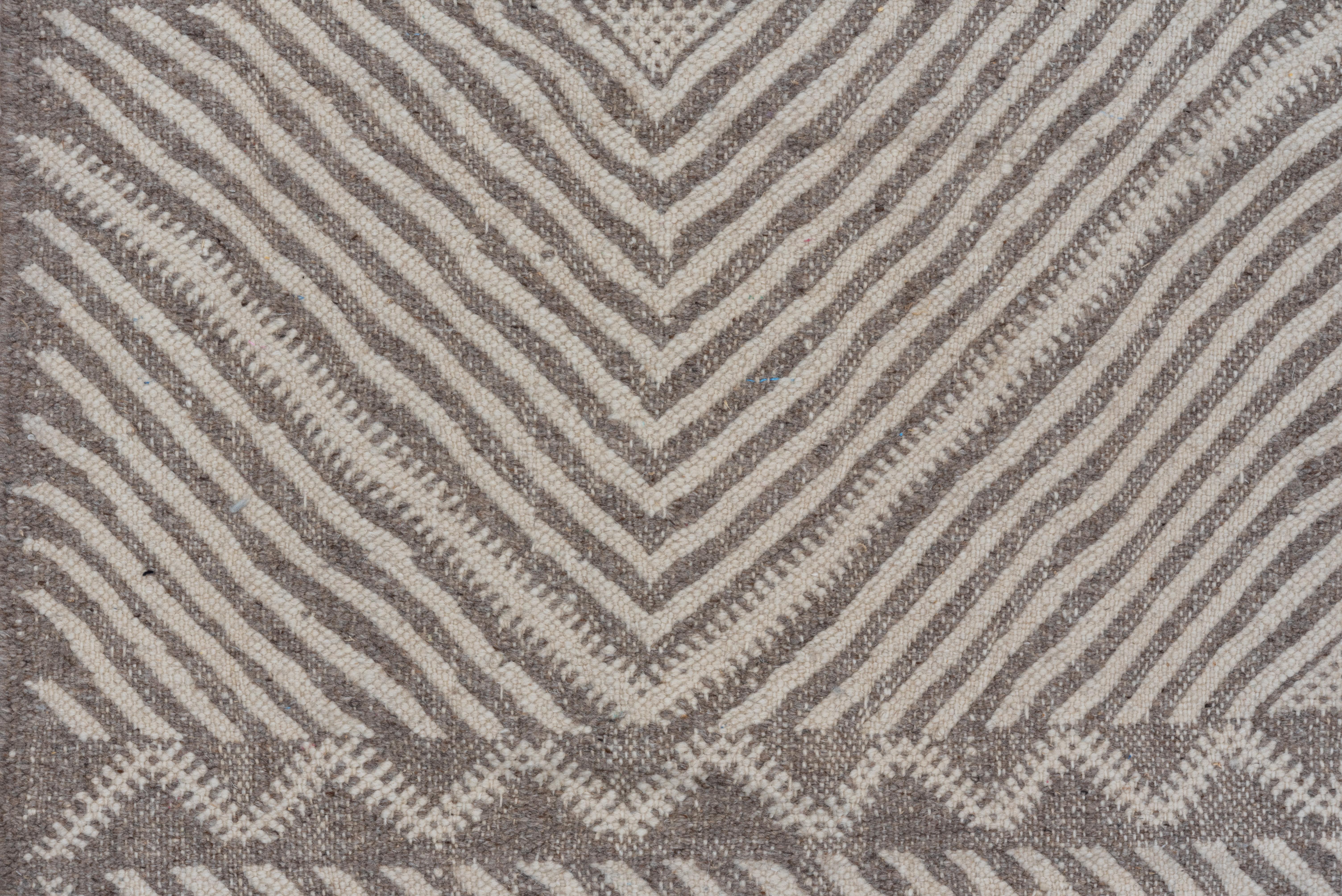 Alfombra Marroquí Neutra de Tejido Plano Estilo Boho Bohemio en venta