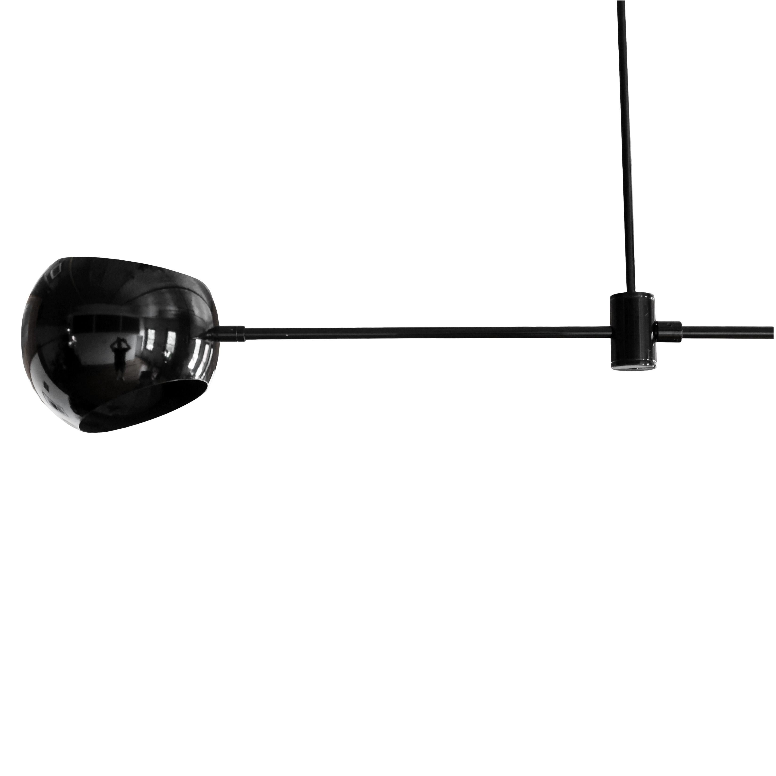 Steel Boi Pendant Duo Lamp by David Weeks Studio For Sale