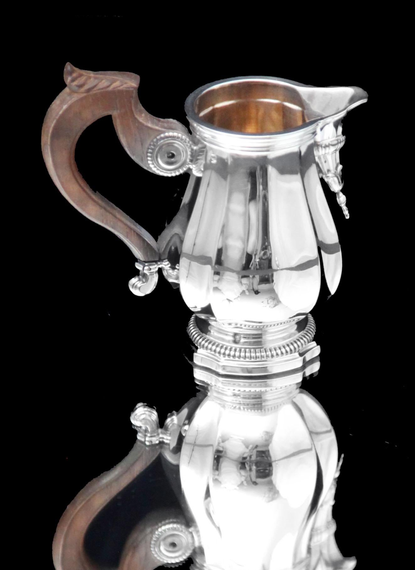 Boin-Taburet : 6pc. Service à thé français ancien en argent sterling 950 - comme neuf ! 7