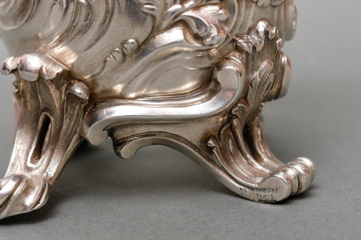 Boin Taburet - Aiguière en cristal gravé et argent massif 19ème siècle en vente 3