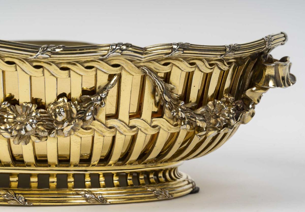 French Boin Taburet - Louis XVI silver gilt CENTERPIECE - 19th century - NAPOLON III