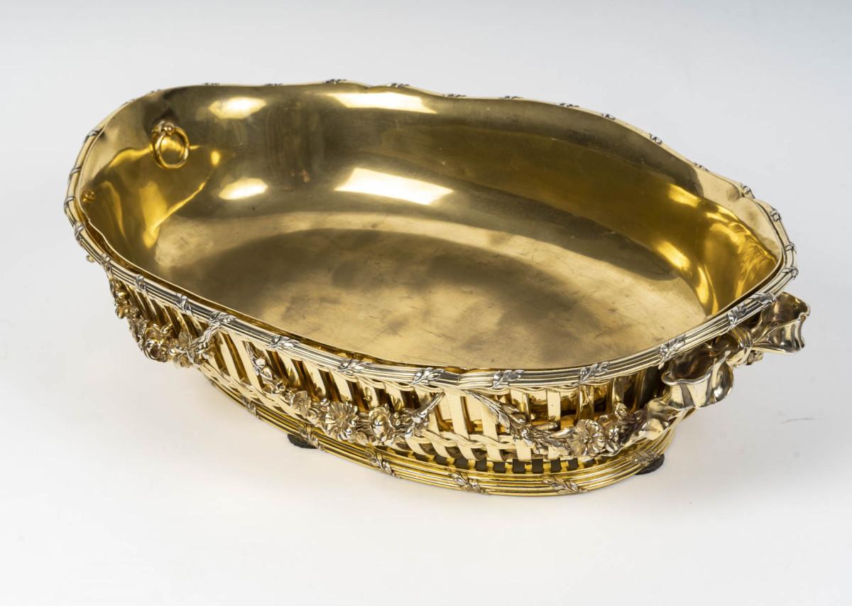 19th Century Boin Taburet - Louis XVI silver gilt CENTERPIECE - 19th century - NAPOLON III