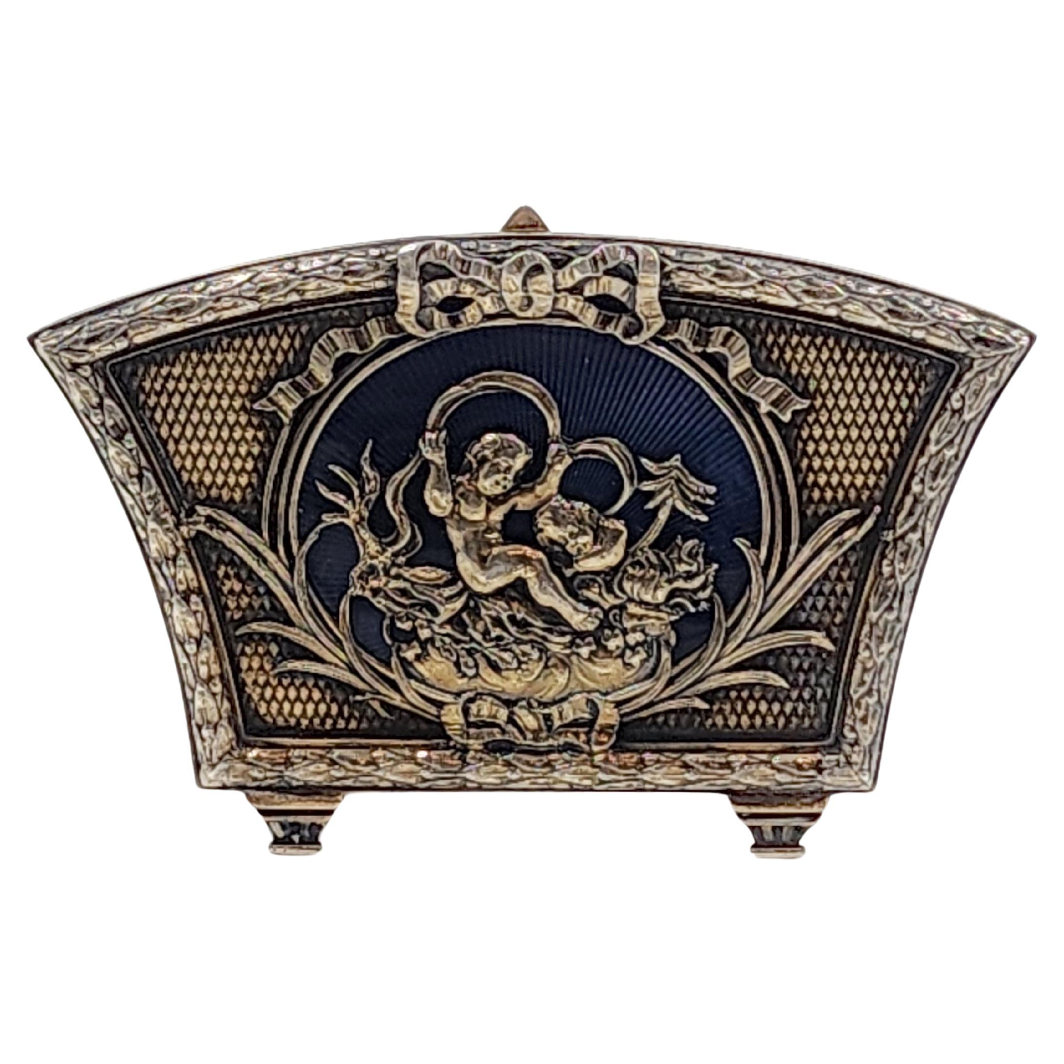 Boin-Taburet silver brooch style card holder