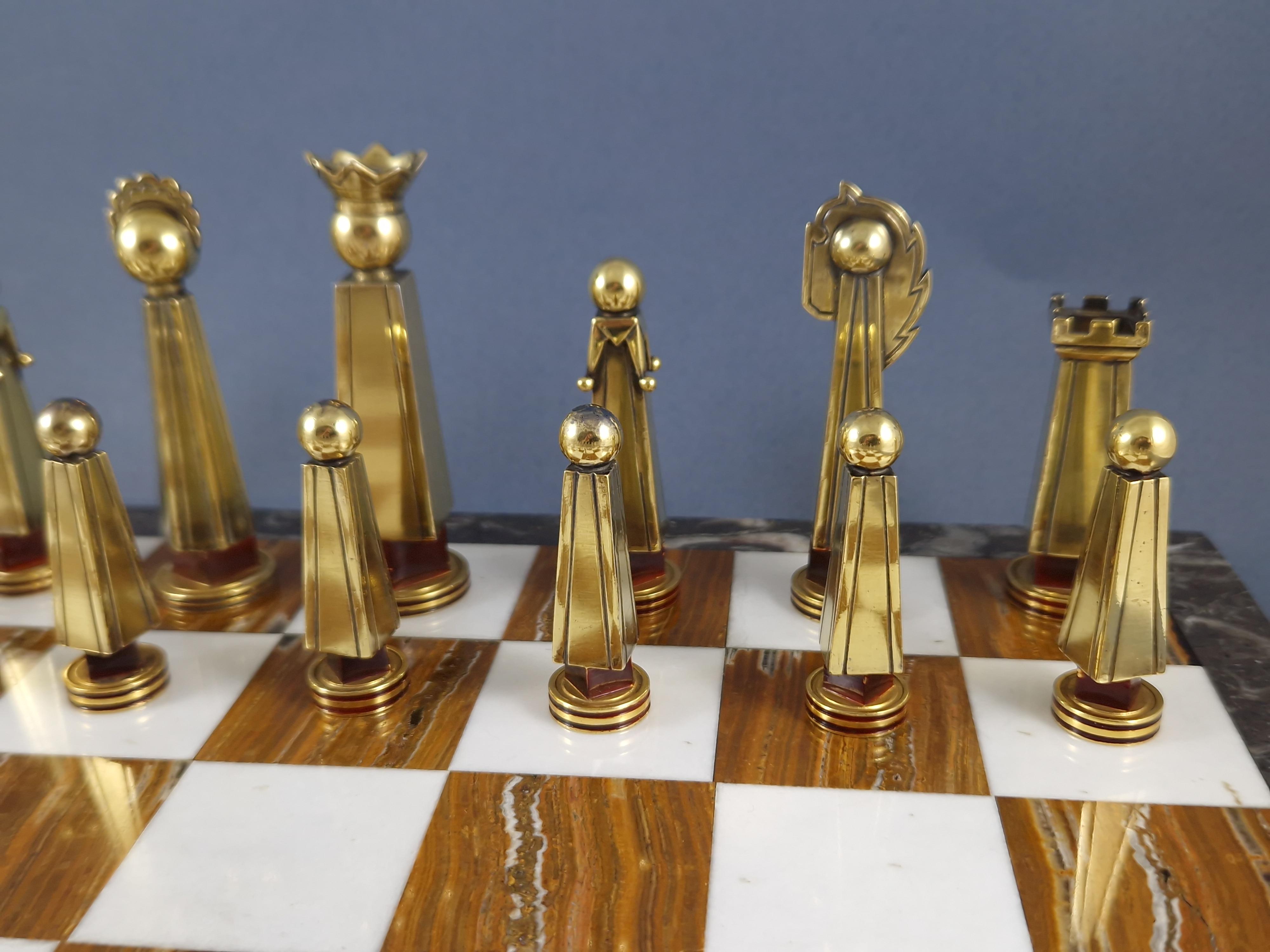 Boin Taburet - Juego de Ajedrez de Plata de Ley y Dorado en venta 4