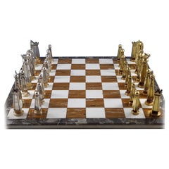 Boin Taburet - Schach-Set aus Sterlingsilber und vergoldetem Schachset