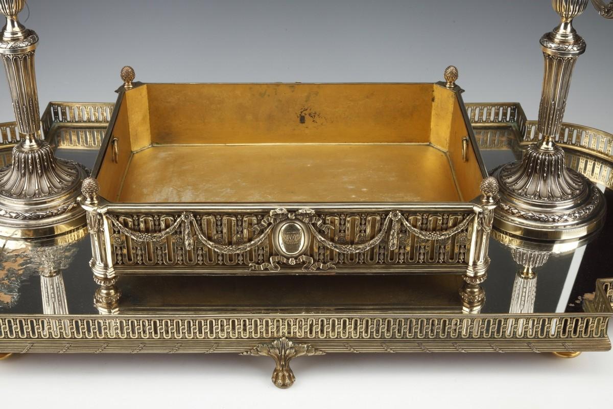 Garniture de table Boin Taburet en argent massif vermeille XIXe vers 1860 en vente 7