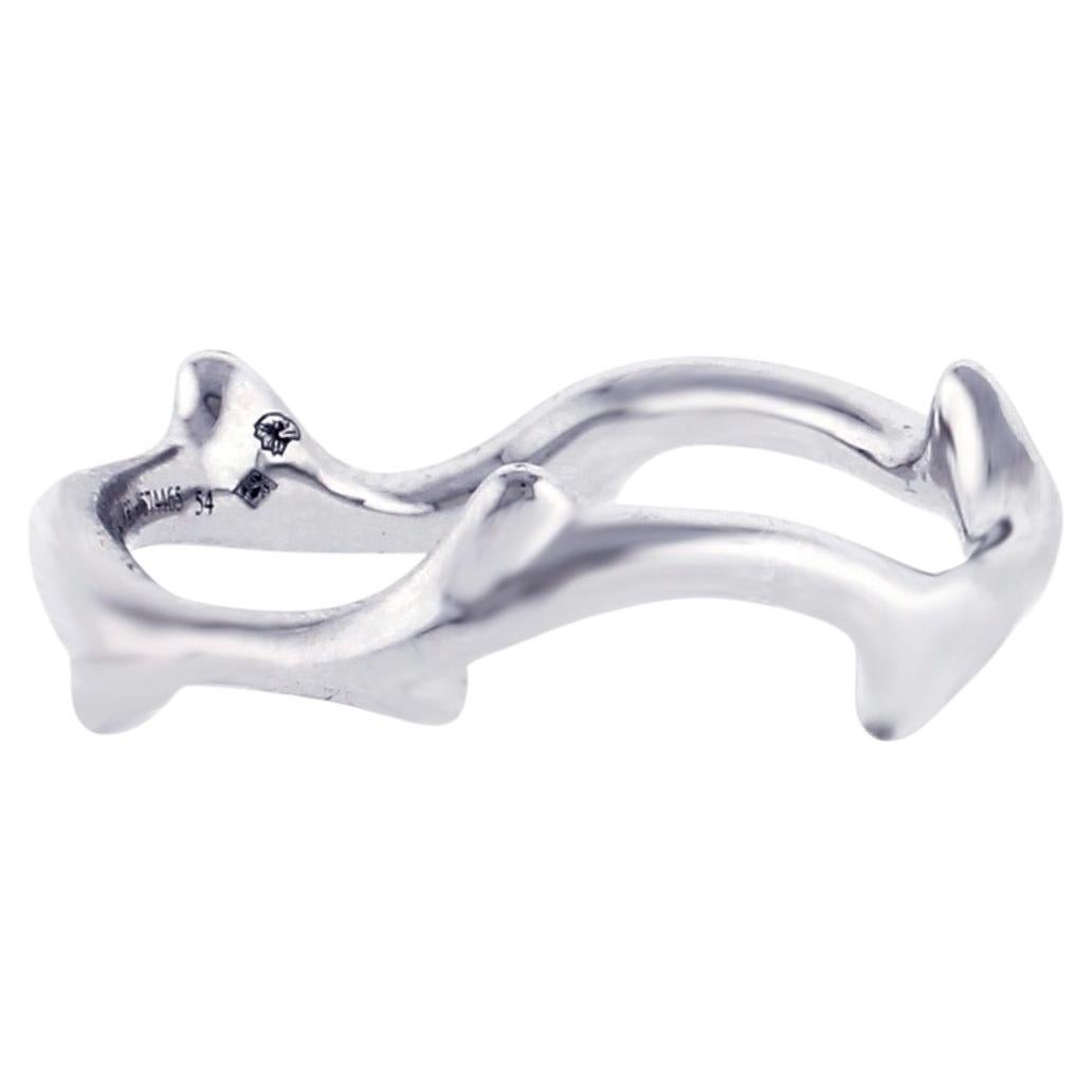 Anello "Bois de Rose" in oro bianco 18 carati di Dior in vendita