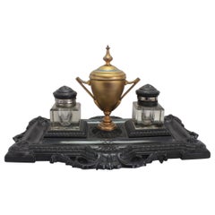 Antique Bois Durci Ink Stand