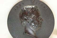 Bois Durci Plaque of John Bright