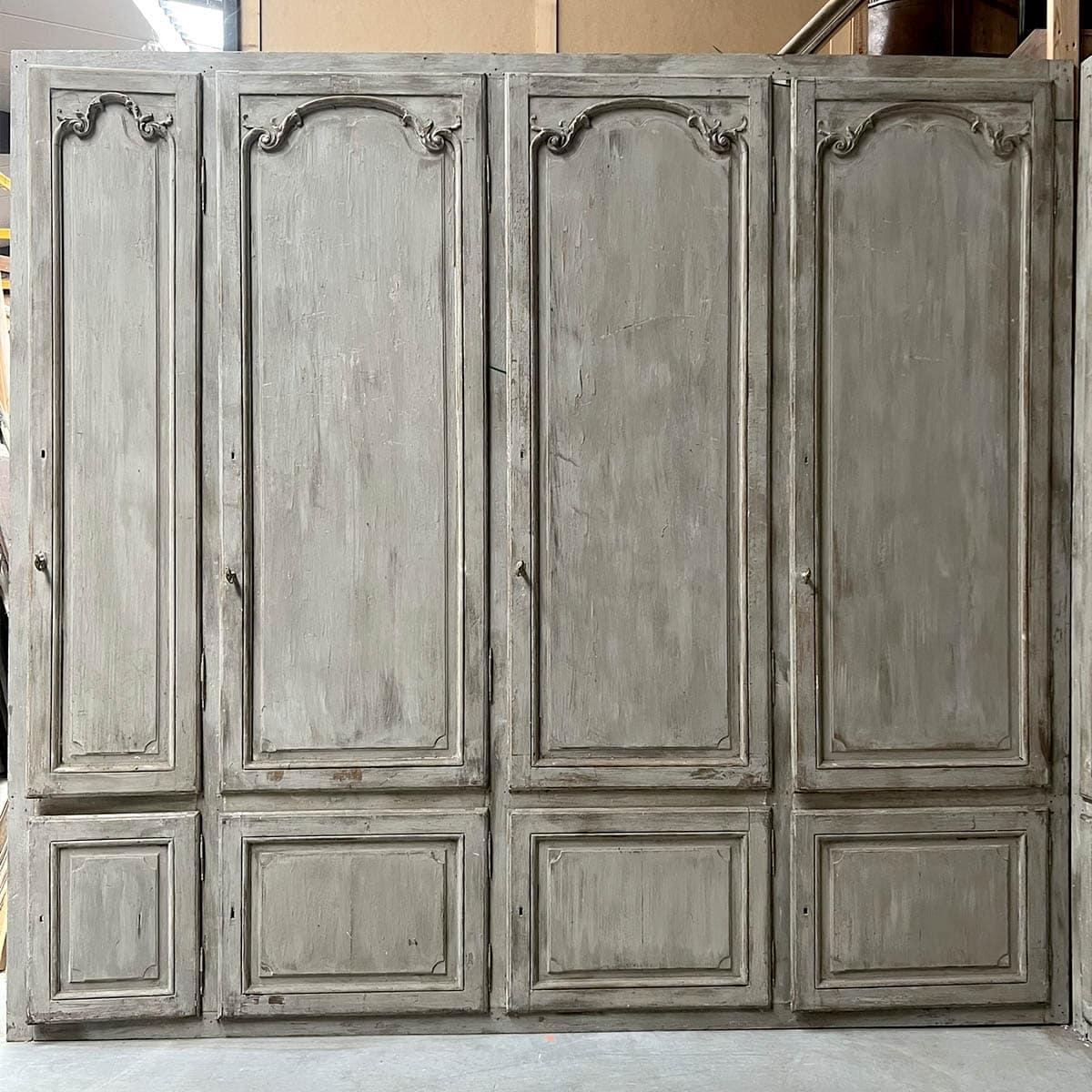 French Louis XV style woodwork storage front For Sale