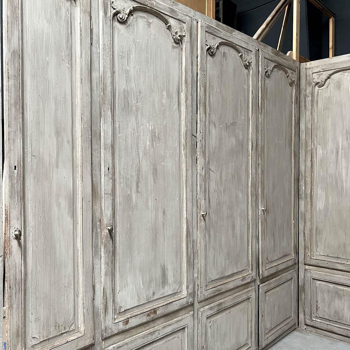 Early 20th Century Louis XV style woodwork storage front For Sale