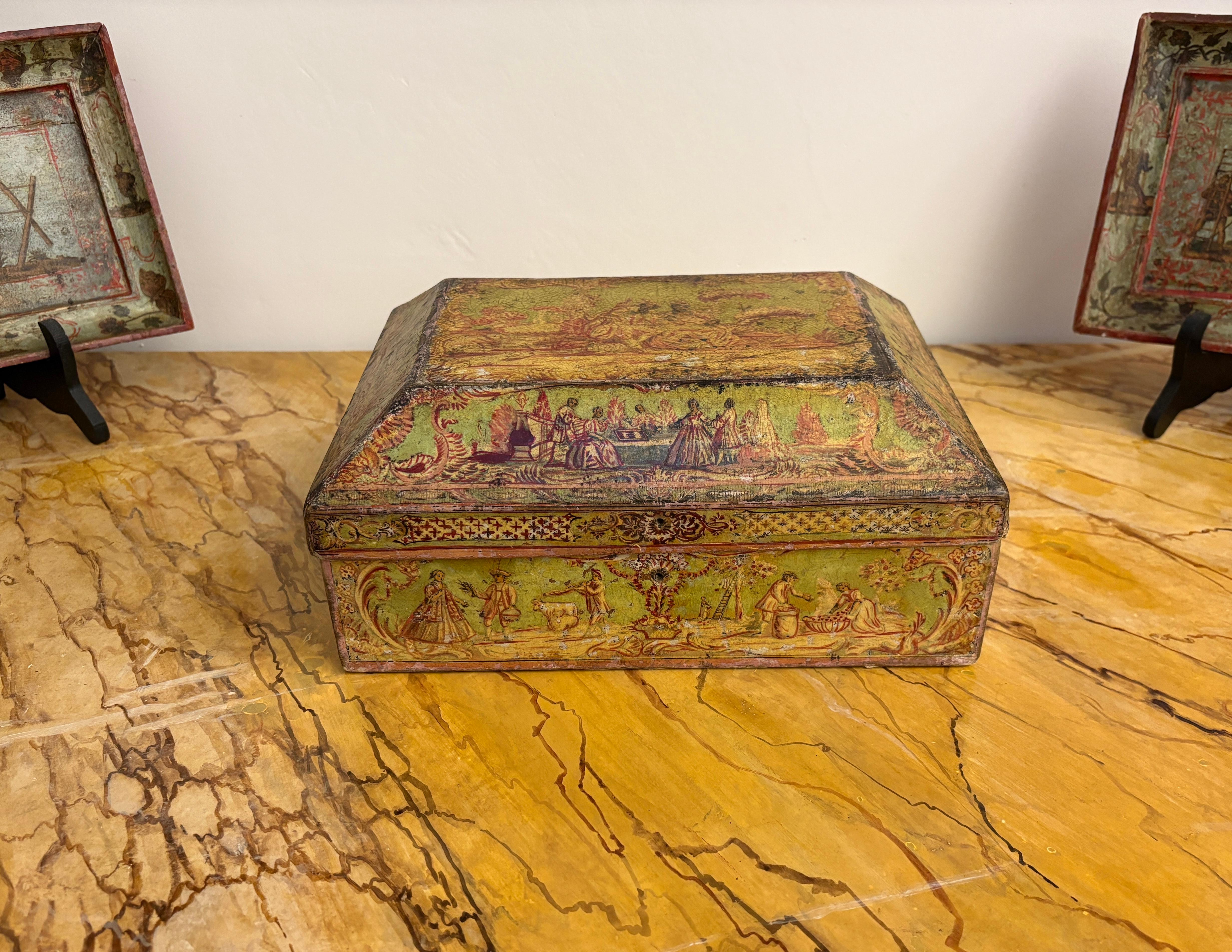 Boîte XVIIIe siècle Arte Povera Bon état - En vente à VILLENEUVE-LÈS-AVIGNON, FR