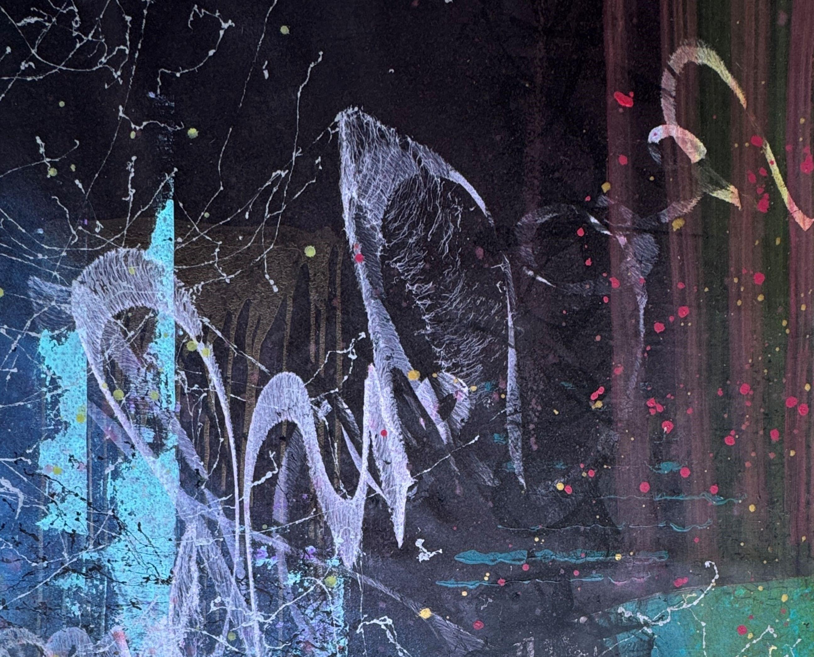 Amantis (Abstrakt), Mixed Media Art, von Bojana Ilic - Bojitt