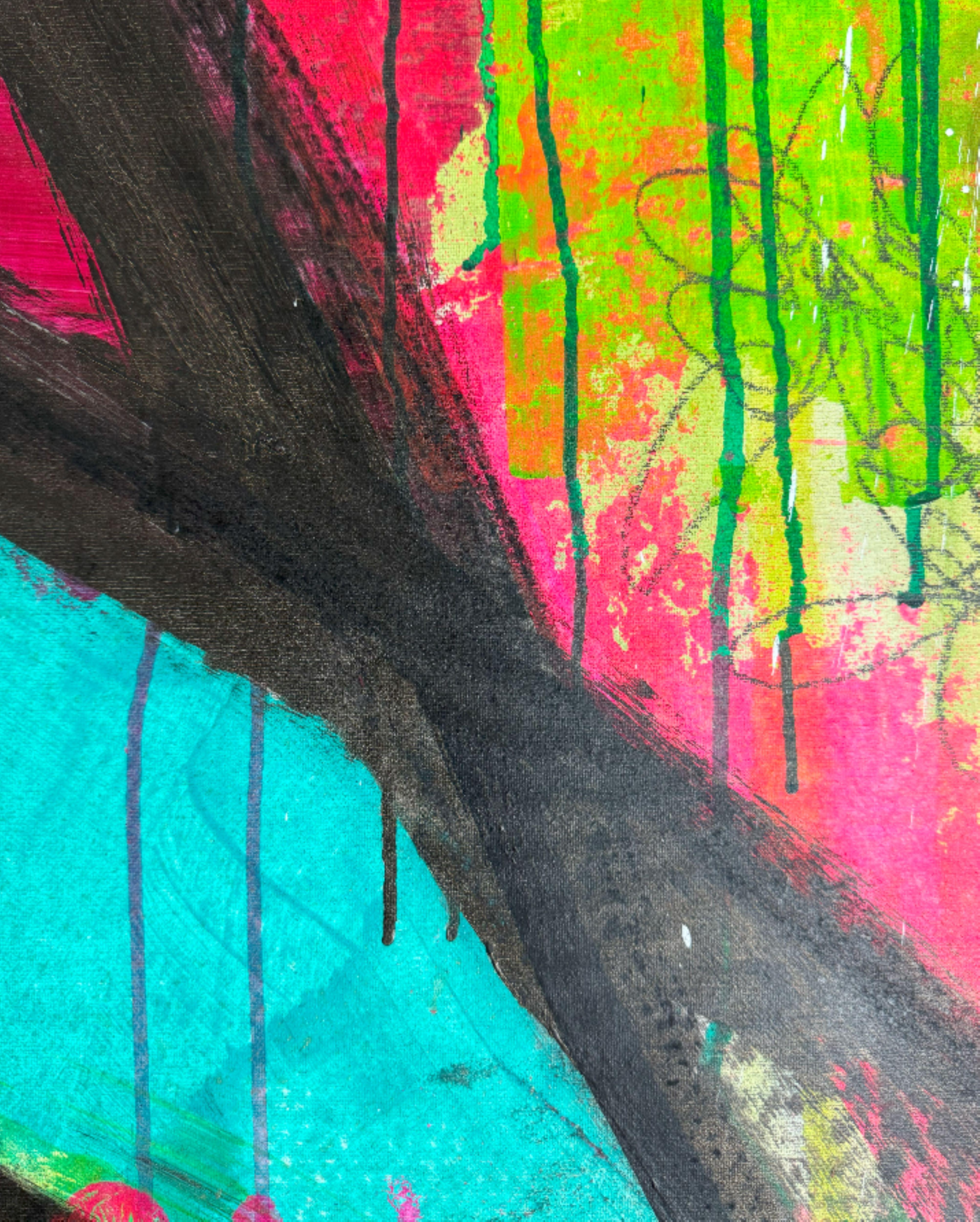 Jason (Abstrakt), Painting, von Bojana Ilic - Bojitt