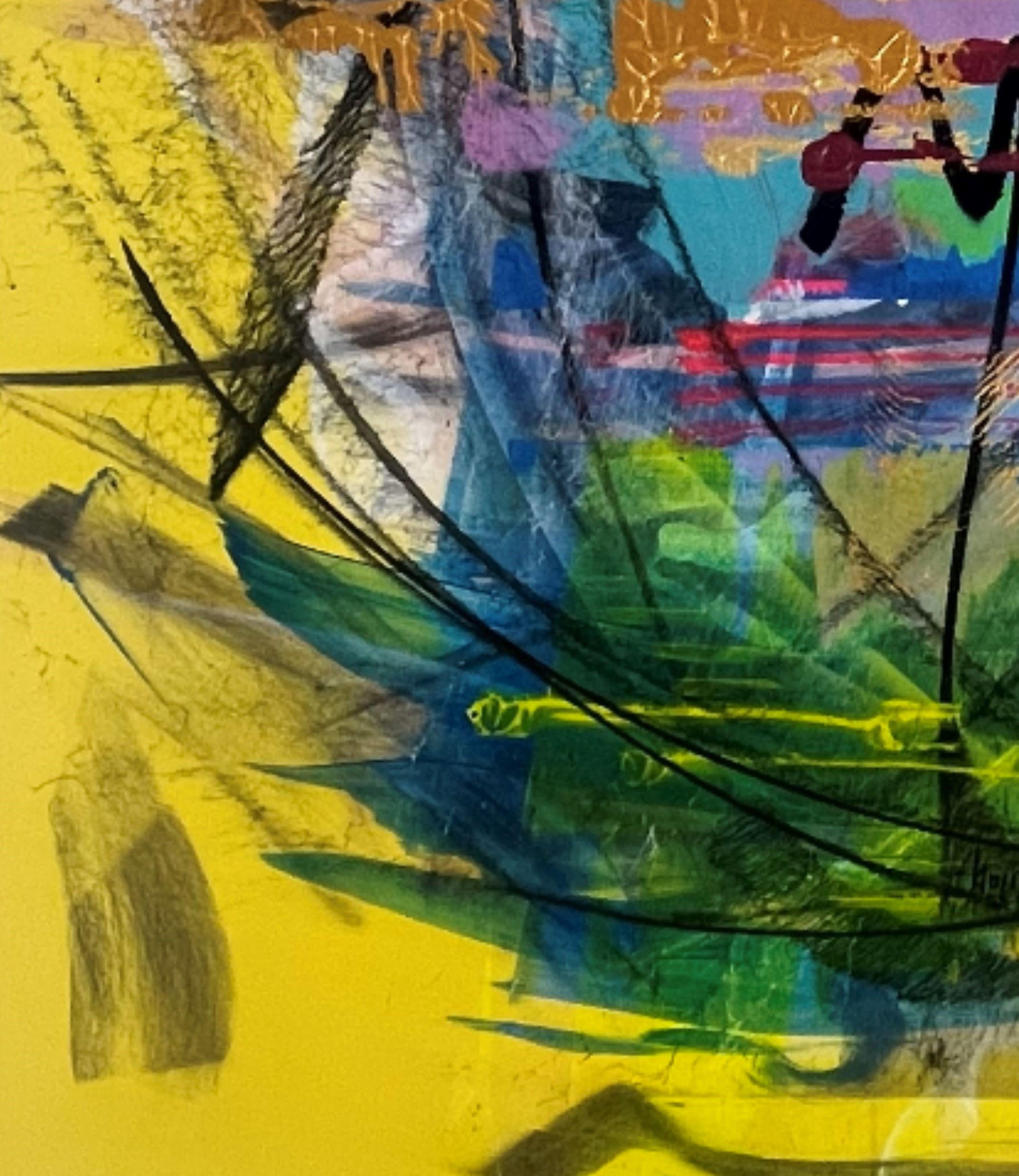 Sunset Fireworks - Abstract Painting by Bojana Ilic - Bojitt