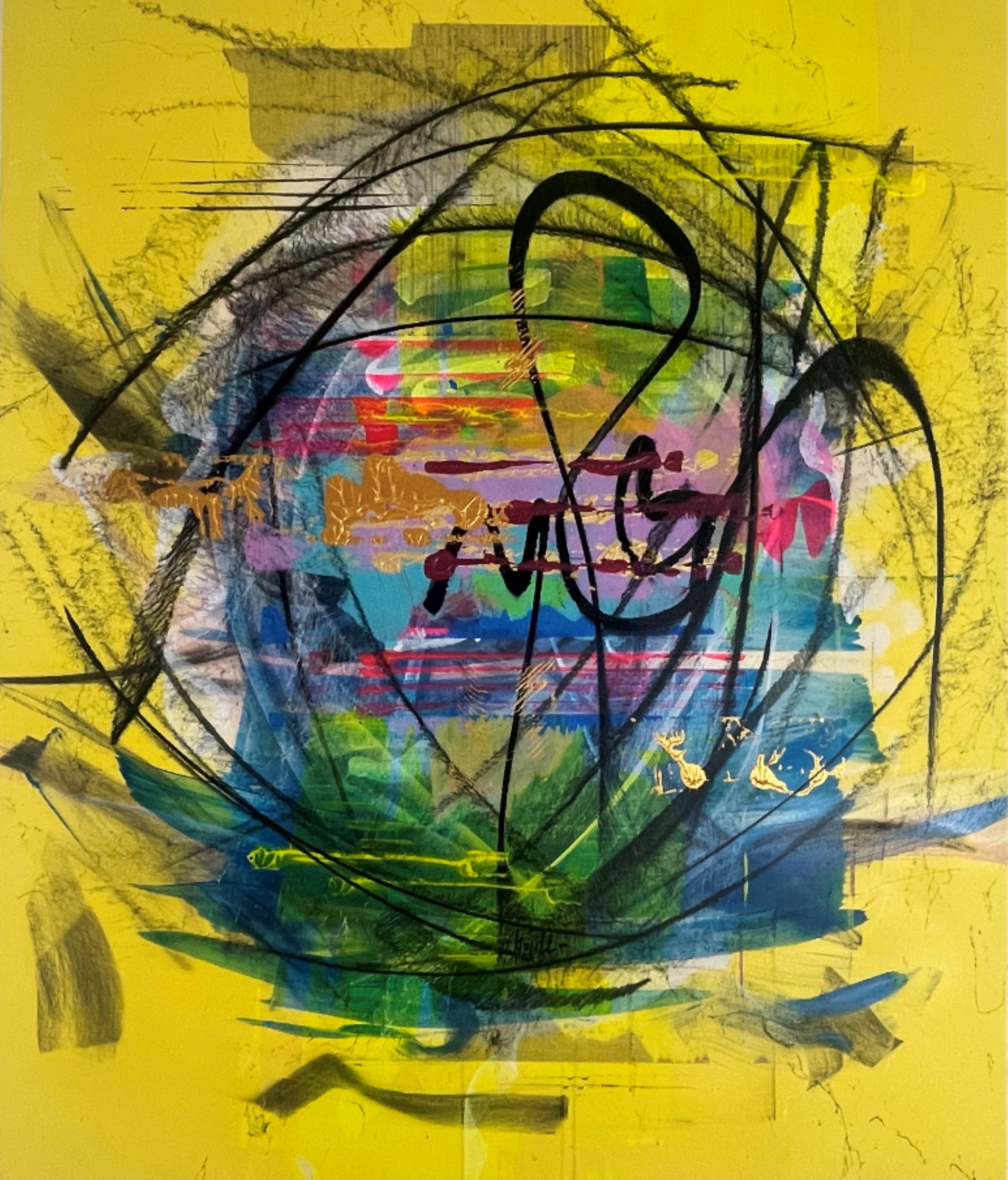 Bojana Ilic - Bojitt Abstract Painting - Sunset Fireworks