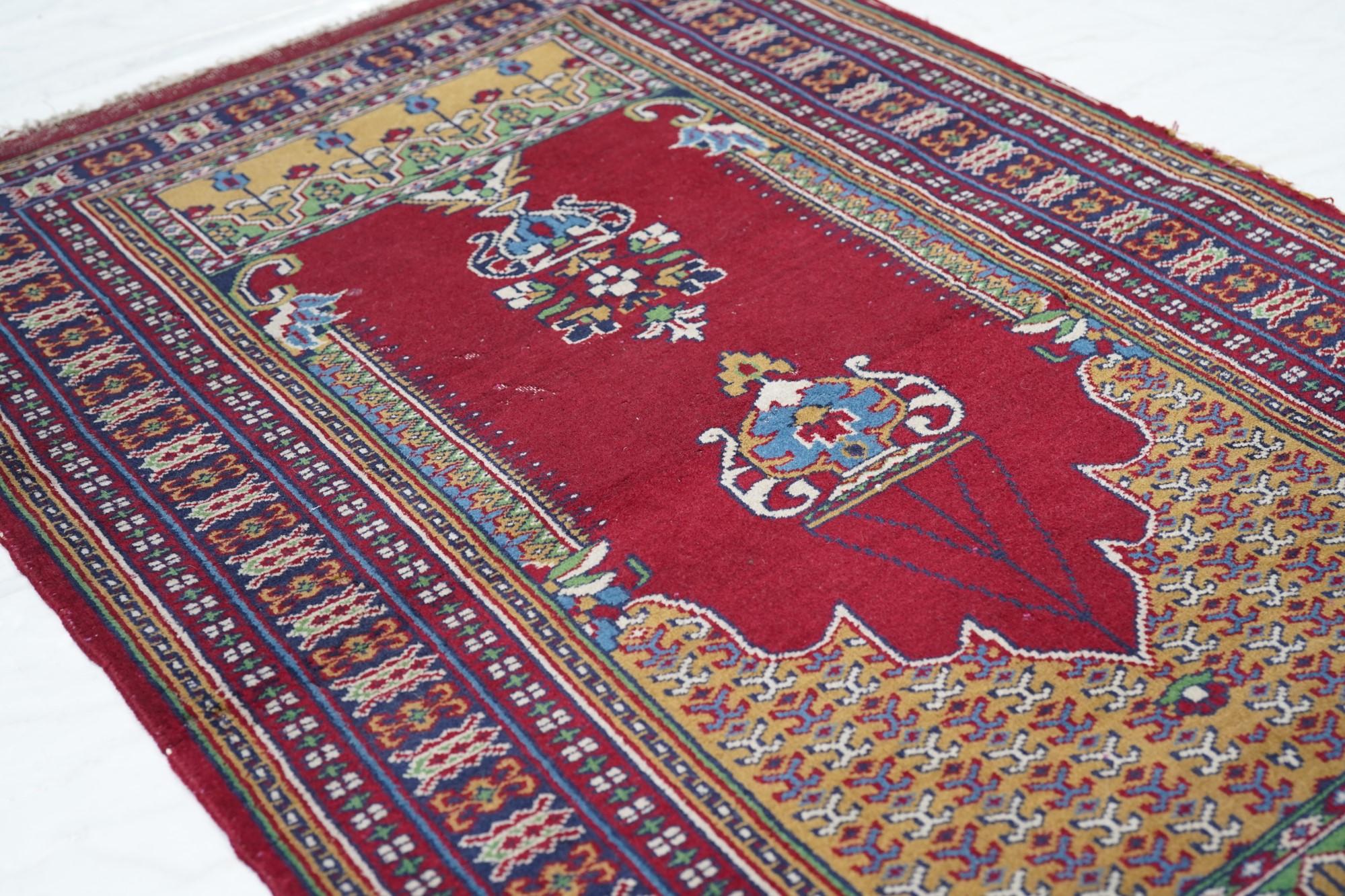 Wool Bokhara Rug 2'7'' x 4'3'' For Sale