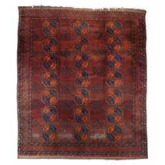 Bokhara-Teppich im Vintage-Stil 8'8'' x 9'7''