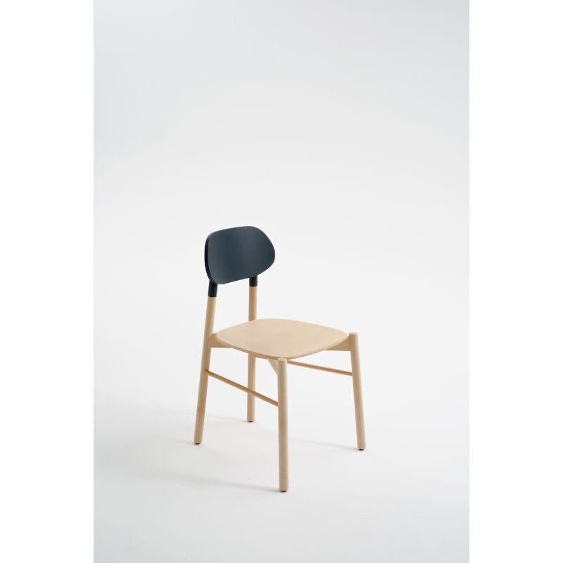 Bokken chair, natural beech, black by Colé Italia with Bellavista/Piccini
Dimensions: H. 81,7 D. 49 W. 53,5 cm
Materials: Solid Beech Wood Structure, Plywood Lacquered Back Panel 

Also Available: Natural Beech Structure; Lacquered Back, Natural