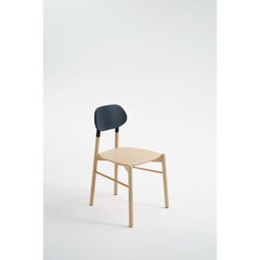 Bokken Chair, Natural Beech, Black by Colé Italia