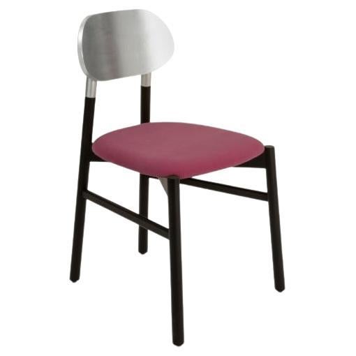 Bokken Upholstered Chair, Black & Silver, Malva by Colé Italia