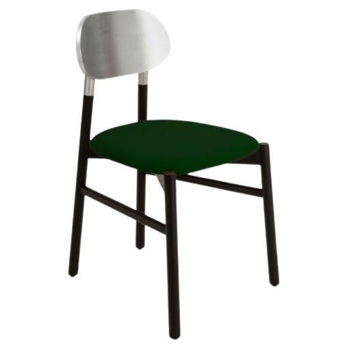 Bokken Upholstered Chair, Black & Silver, Smeraldo by Colé Italia