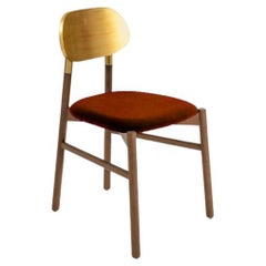Bokken Upholstered Chair, Canaletto & Gold, Ruggine by Colé Italia