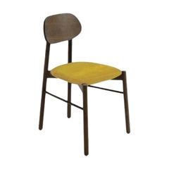 Chaise tapissée Bokken, Caneletto, jaune par Colé Italia