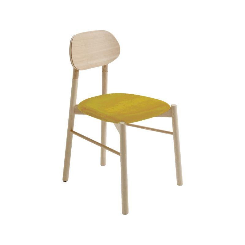 Bokken upholstered chair, natural beech, Giallo by Colé Italia with Bellavista/Piccini
Dimensions: H.81,7 D.49 W.53,5 cm
Materials: Solid beech wood structure, Padded seat - Cat C

Also Available: COM Fabric, Fabric Cat A, Fabric cat B, Leather Cat