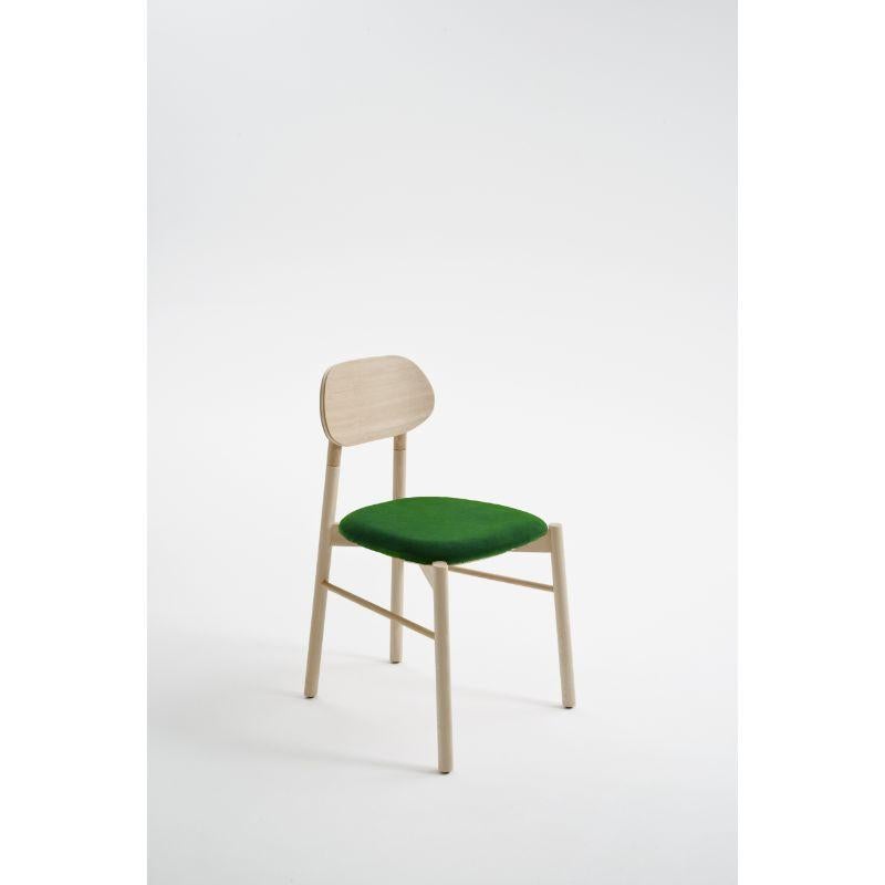 Bokken Upholstered Chair, Natural Beech, Menta by Colé Italia with Bellavista/Piccini
Dimensions: H.81,7 D.49 W.53,5 cm
Materials:  Solid beech wood structure, Padded seat - Cat C

Also Available: COM Fabric,  Fabric Cat A,  Fabric cat B, Leather