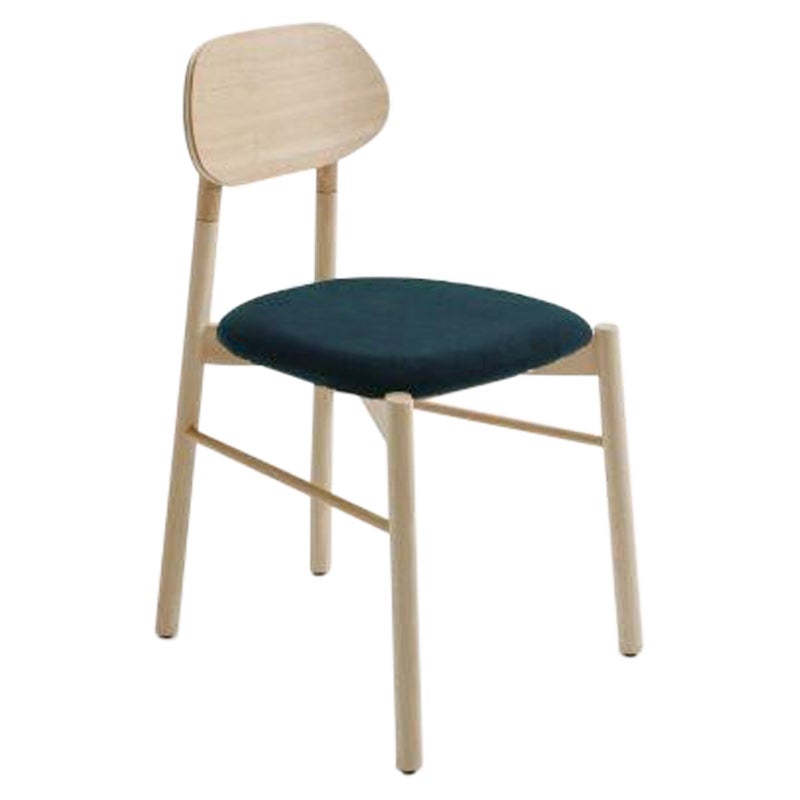Chaise tapissée Bokken, Beeche Naturel, Ottanio by Colé Italia