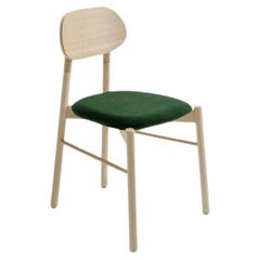 Bokken Upholstered Chair, Natural Beech, Smeraldo by Colé Italia