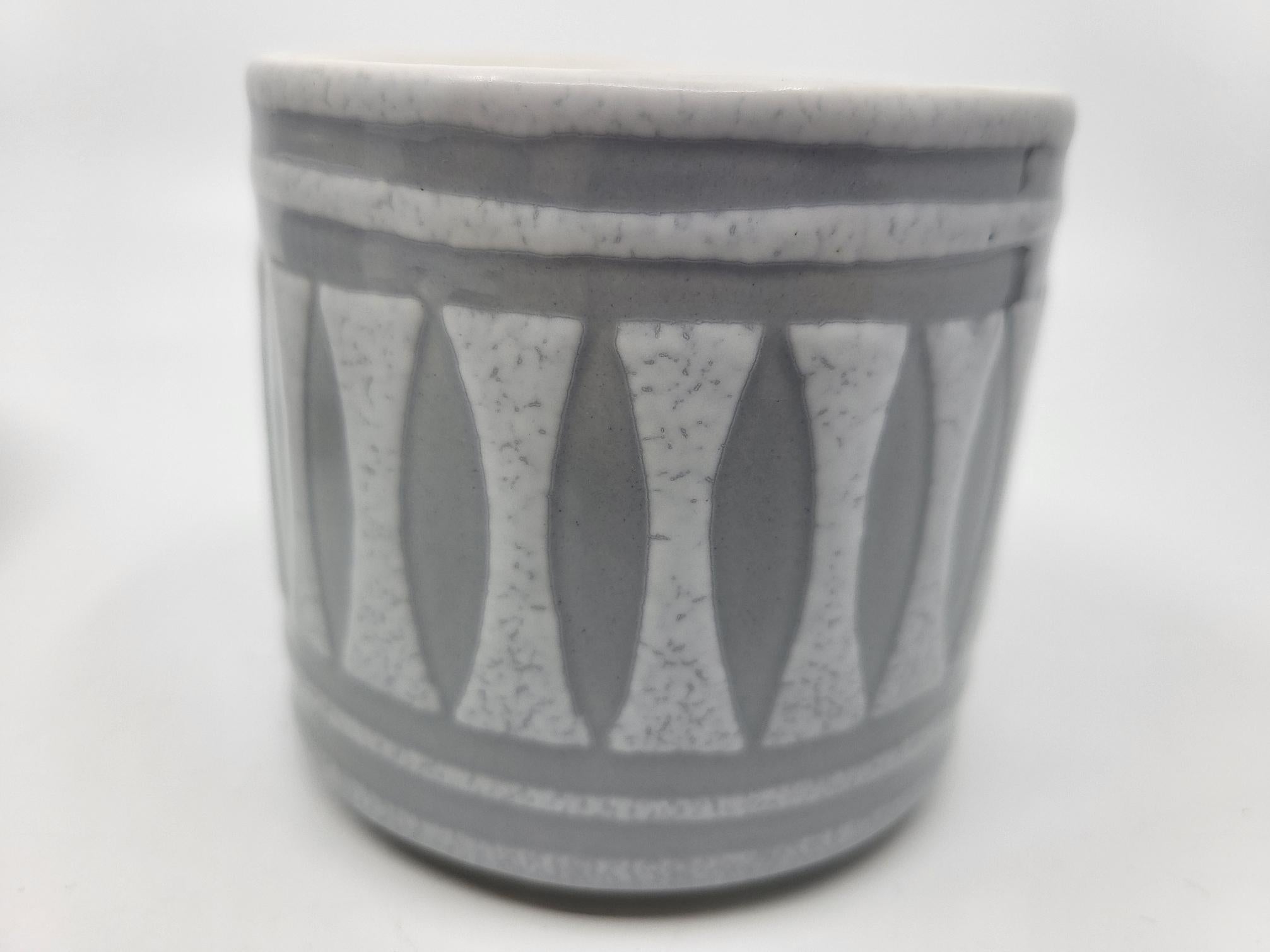 Bol et Mug Roger Capron en céramique Francaise Vallauris French Riviera 1950 in vendita 3