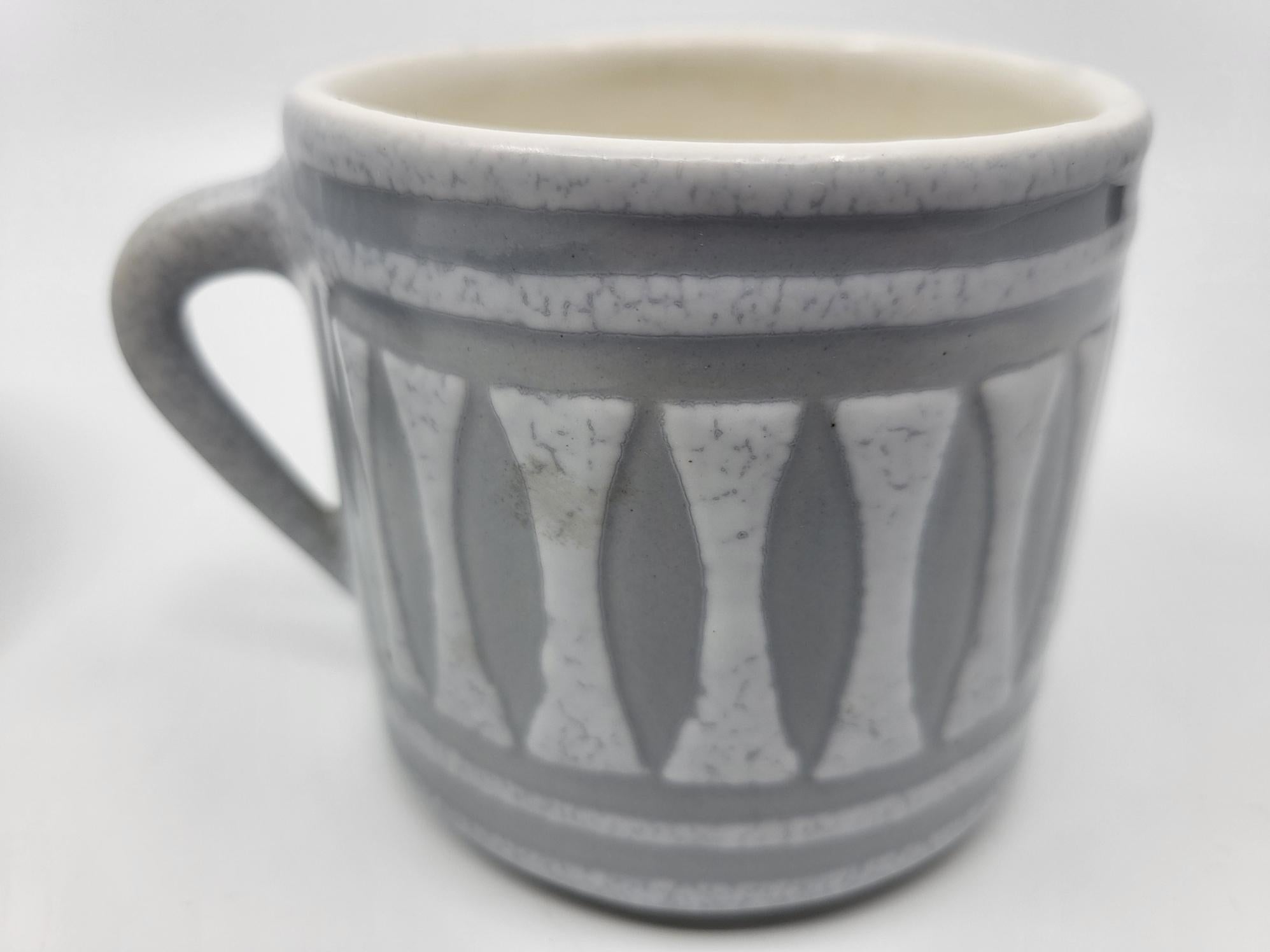 Bol et Mug Roger Capron en céramique Francaise Vallauris French Riviera 1950 in vendita 2