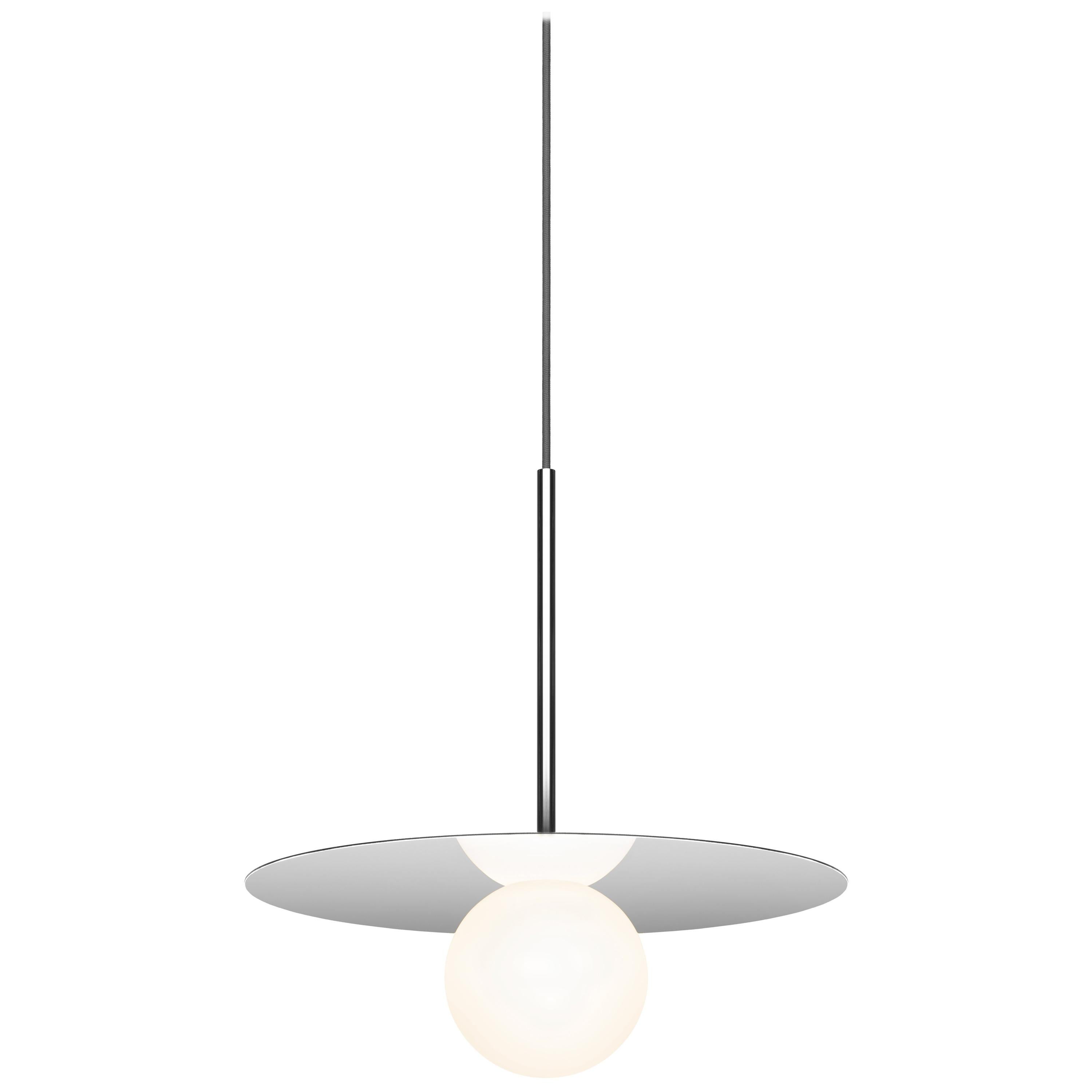 Bola Disc 12” Pendant Light in Chrome by Pablo Designs