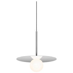 Bola Disc 12” Pendant Light in Chrome by Pablo Designs