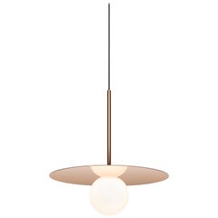 Bola Disc 12 Pendelleuchte aus Roségold von Pablo Designs