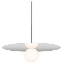 Bola Disc 32” Pendant Light in Chrome by Pablo Designs