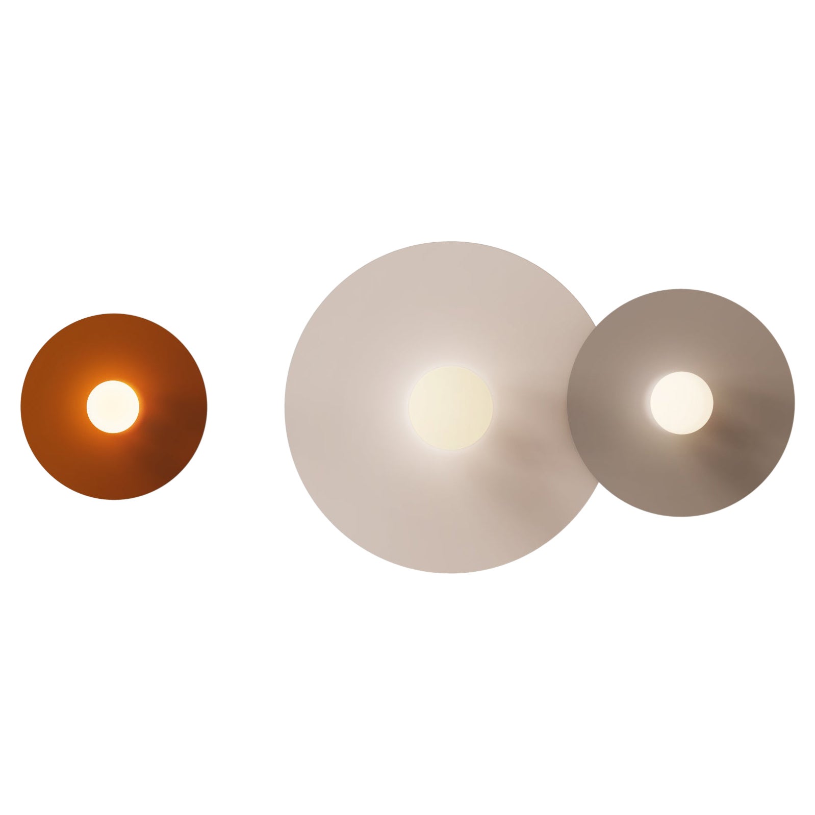 Pre-owned Pablo Designs Bola Disc Flush 32 Wall And Ceiling Light * New Matte Colors * By  In Sand