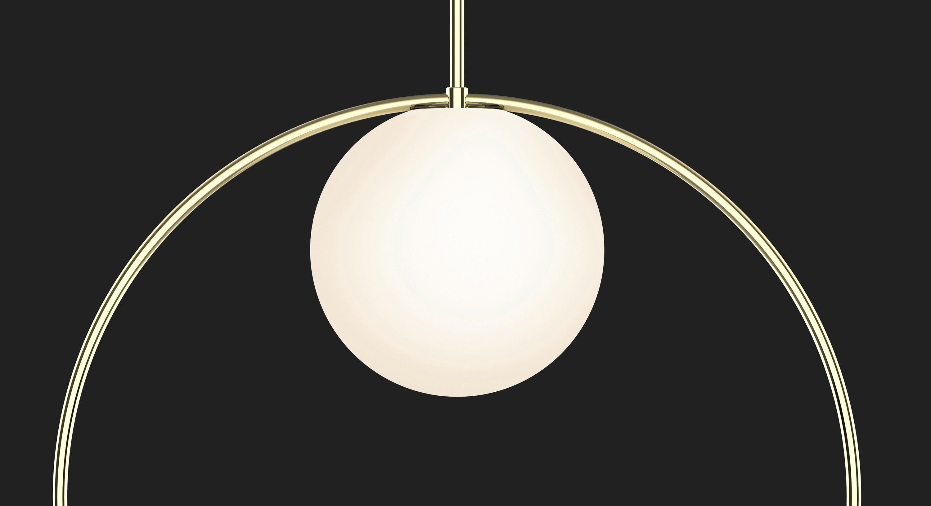 Moderno Lampada a sospensione Bola Halo in ottone di Pablo Designs in vendita