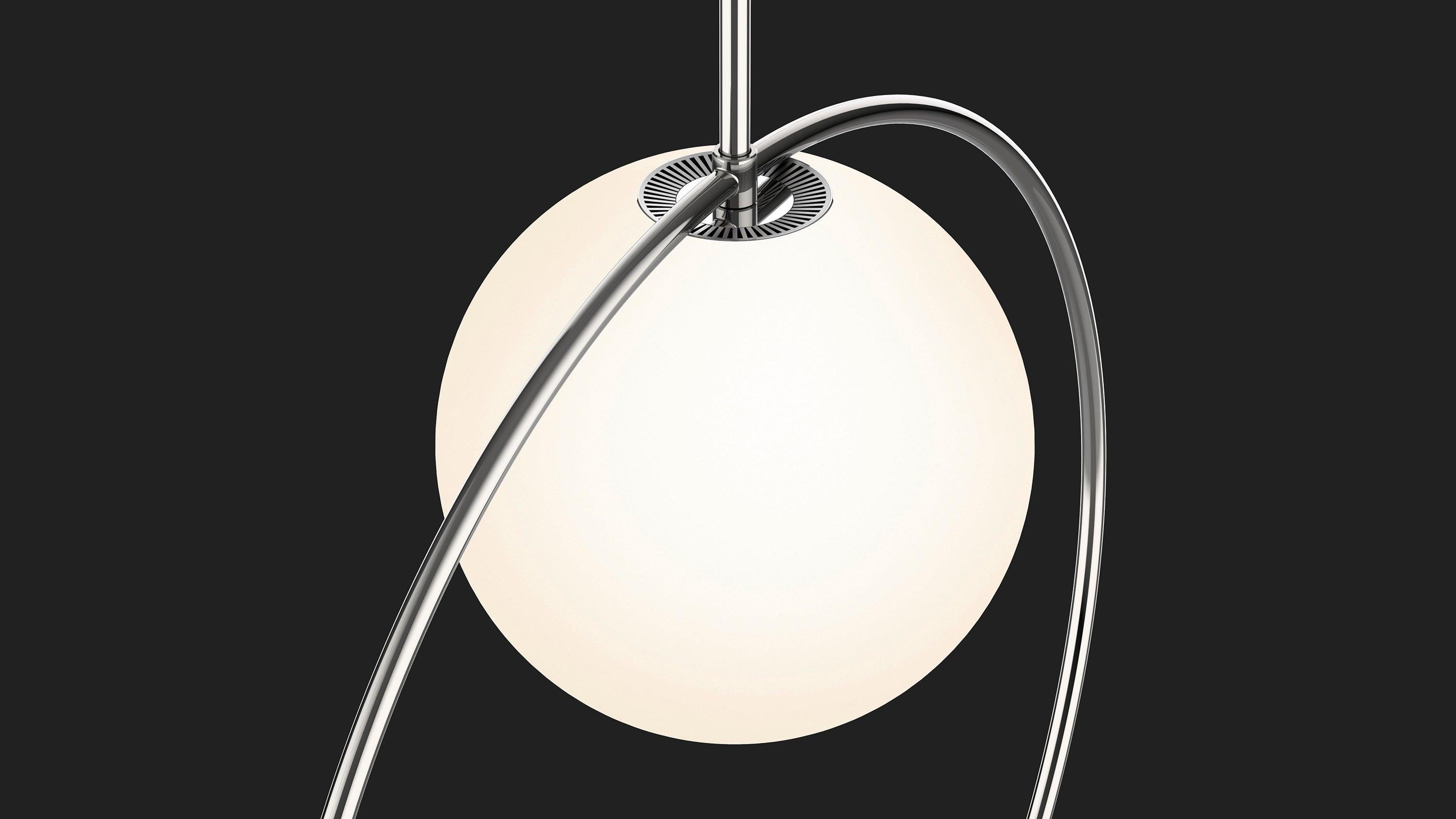 American Bola Halo Pendant Light in Brass by Pablo Designs For Sale