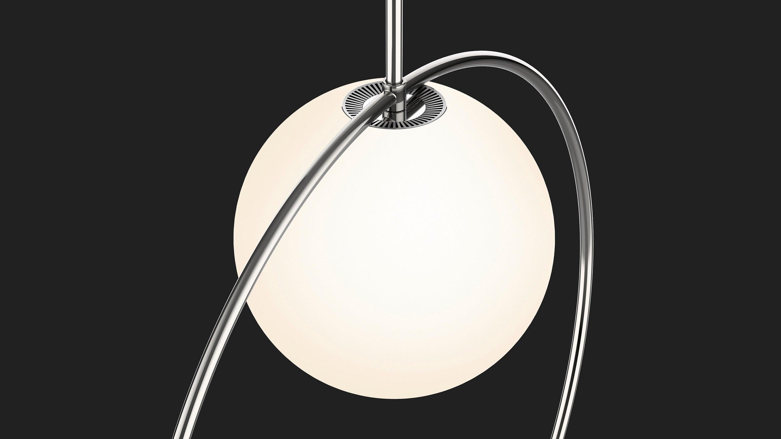 Americano Lampada a sospensione Bola Halo in ottone di Pablo Designs in vendita