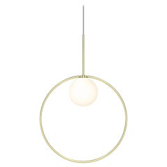 Lampe à suspension Bola en laiton par Pablo Designs
