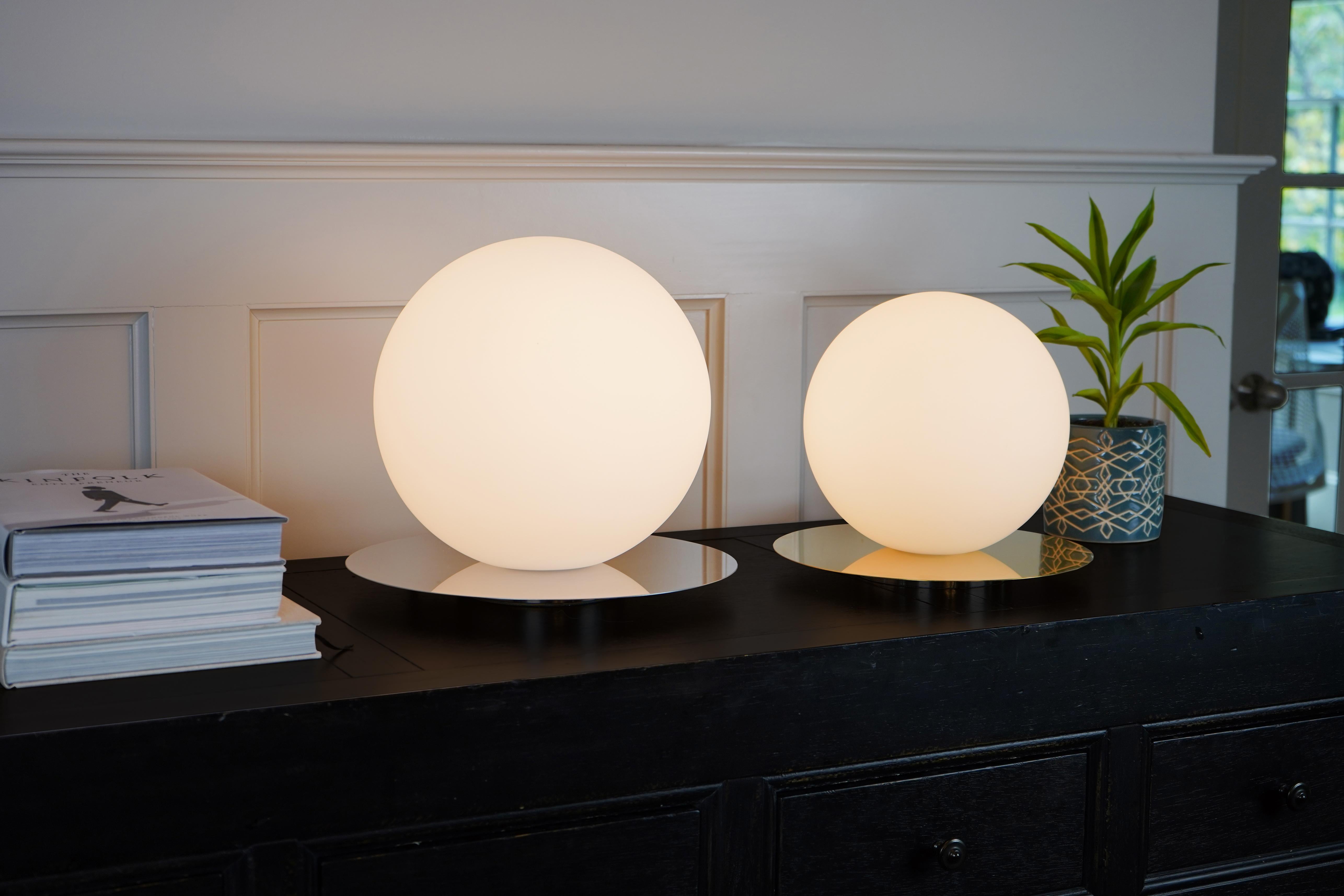 Modern Bola Large Table Sphere Lamp by Pablo Designs For Sale